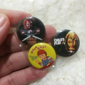 🔴Mini Good Guy/Chucky Buttons🔴